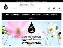 Tablet Screenshot of lca-aroma.com